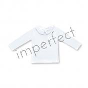 IMPERFECT Blank Boy's Long Sleeve Peter Pan Collar Tee Shirt